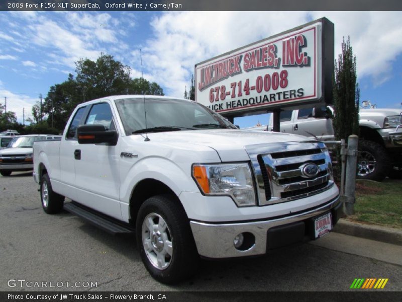 Oxford White / Camel/Tan 2009 Ford F150 XLT SuperCab