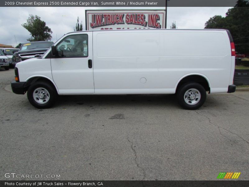 Summit White / Medium Pewter 2009 Chevrolet Express 2500 Extended Cargo Van
