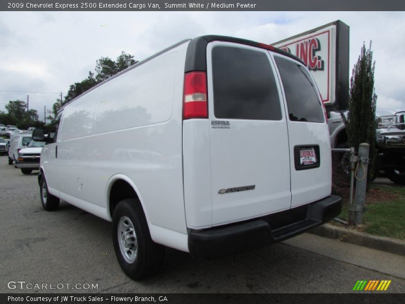 Summit White / Medium Pewter 2009 Chevrolet Express 2500 Extended Cargo Van