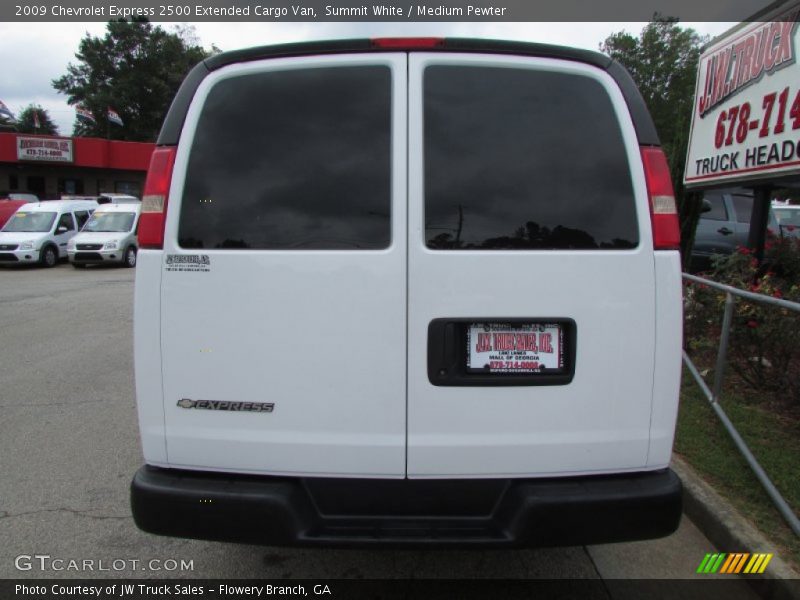 Summit White / Medium Pewter 2009 Chevrolet Express 2500 Extended Cargo Van