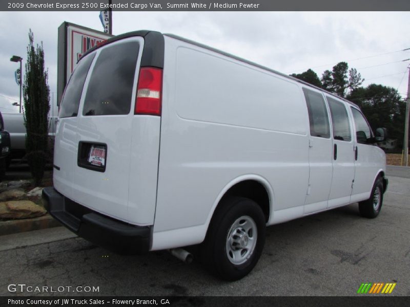 Summit White / Medium Pewter 2009 Chevrolet Express 2500 Extended Cargo Van