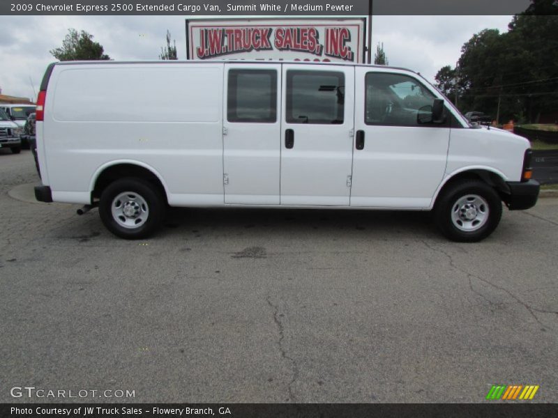 Summit White / Medium Pewter 2009 Chevrolet Express 2500 Extended Cargo Van