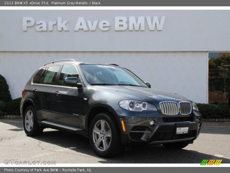 Platinum Gray Metallic / Black 2013 BMW X5 xDrive 35d