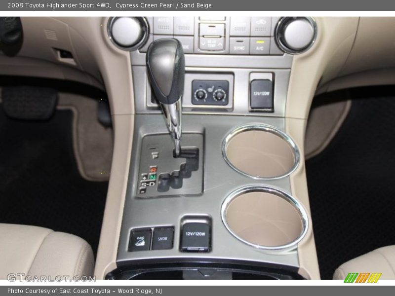 Cypress Green Pearl / Sand Beige 2008 Toyota Highlander Sport 4WD
