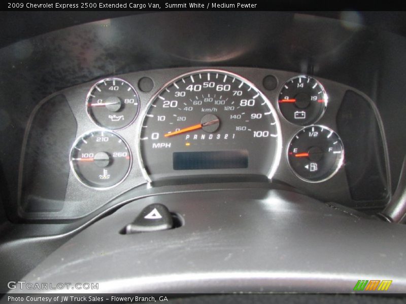 Summit White / Medium Pewter 2009 Chevrolet Express 2500 Extended Cargo Van