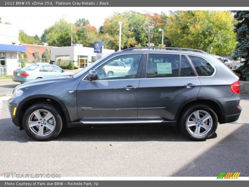 Platinum Gray Metallic / Black 2013 BMW X5 xDrive 35d