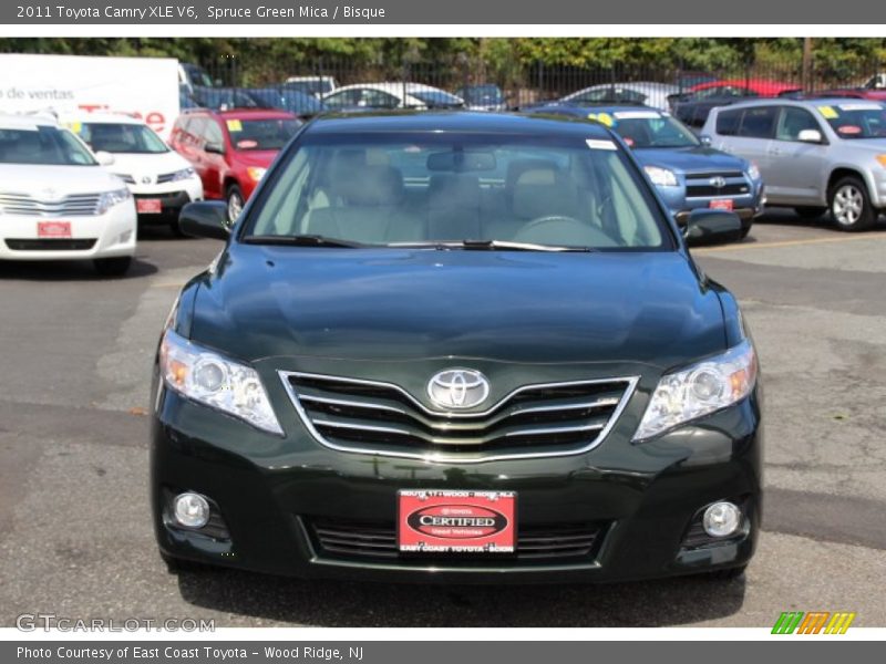 Spruce Green Mica / Bisque 2011 Toyota Camry XLE V6