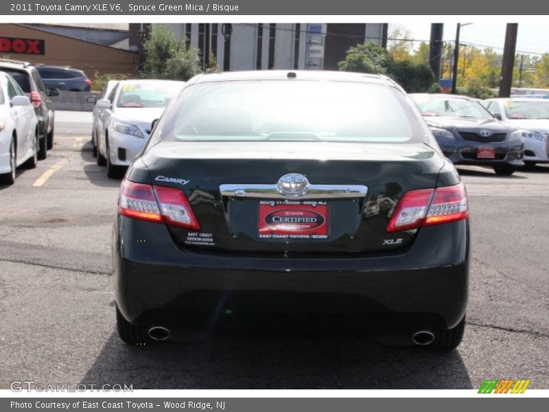 Spruce Green Mica / Bisque 2011 Toyota Camry XLE V6