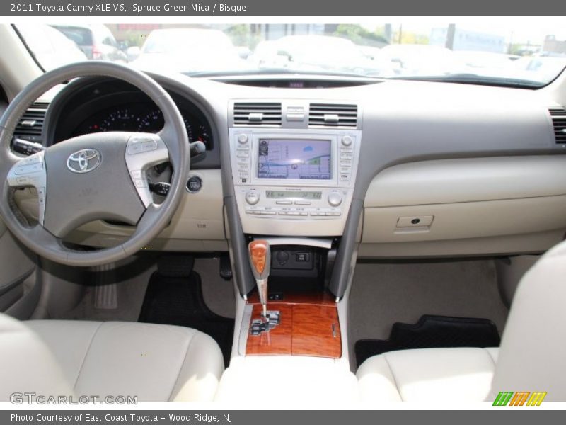 Spruce Green Mica / Bisque 2011 Toyota Camry XLE V6