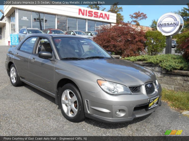 Crystal Gray Metallic / Anthracite Black 2006 Subaru Impreza 2.5i Sedan