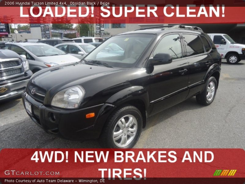 Obsidian Black / Beige 2006 Hyundai Tucson Limited 4x4