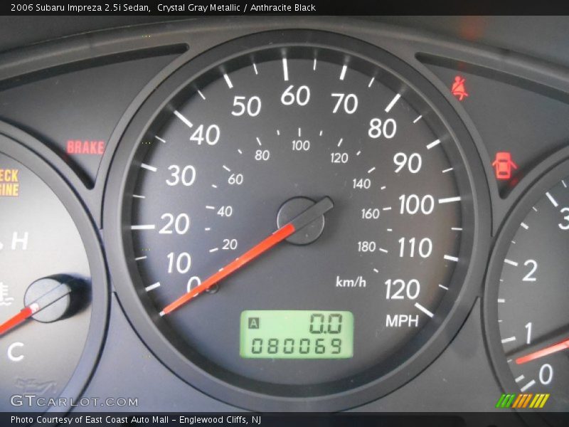 Crystal Gray Metallic / Anthracite Black 2006 Subaru Impreza 2.5i Sedan