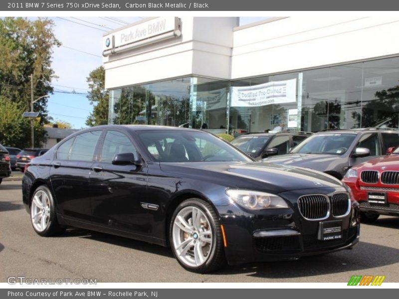Carbon Black Metallic / Black 2011 BMW 7 Series 750i xDrive Sedan