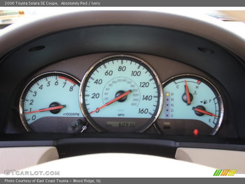  2006 Solara SE Coupe SE Coupe Gauges