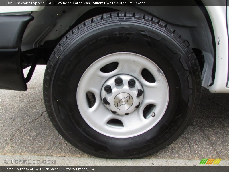 Summit White / Medium Pewter 2009 Chevrolet Express 2500 Extended Cargo Van