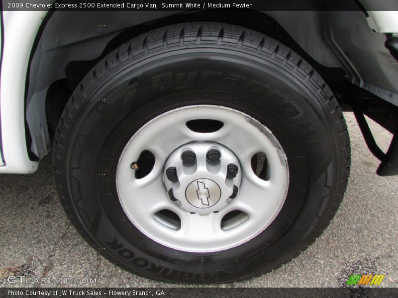 Summit White / Medium Pewter 2009 Chevrolet Express 2500 Extended Cargo Van