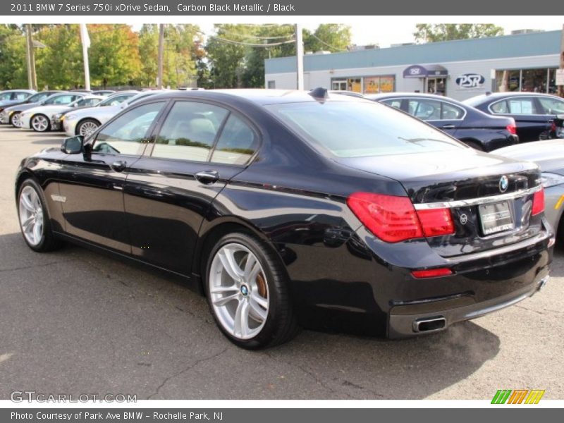 Carbon Black Metallic / Black 2011 BMW 7 Series 750i xDrive Sedan