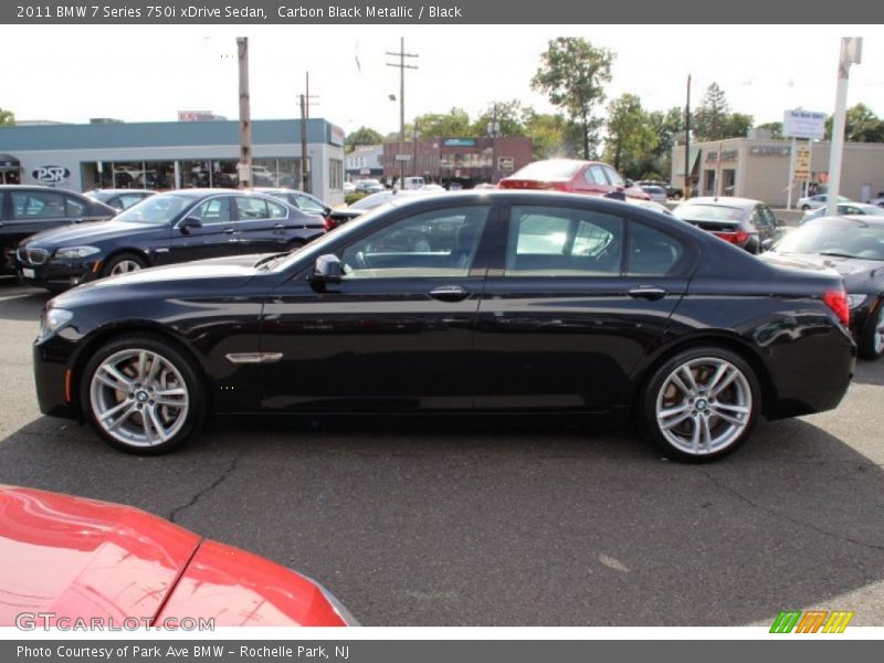 Carbon Black Metallic / Black 2011 BMW 7 Series 750i xDrive Sedan