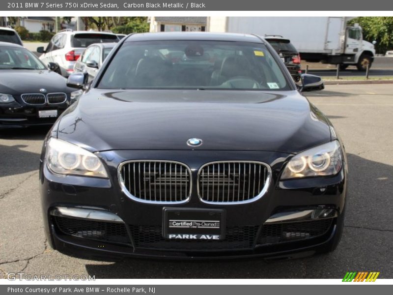 Carbon Black Metallic / Black 2011 BMW 7 Series 750i xDrive Sedan