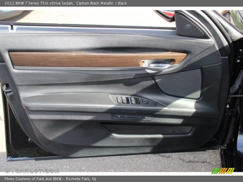 Carbon Black Metallic / Black 2011 BMW 7 Series 750i xDrive Sedan