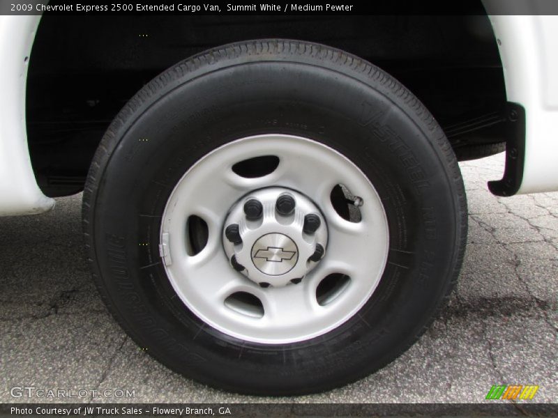 Summit White / Medium Pewter 2009 Chevrolet Express 2500 Extended Cargo Van