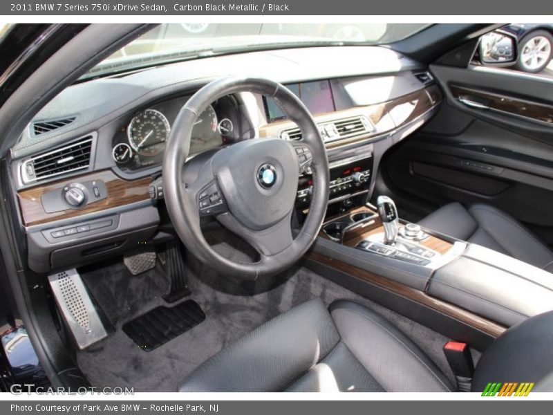 Carbon Black Metallic / Black 2011 BMW 7 Series 750i xDrive Sedan