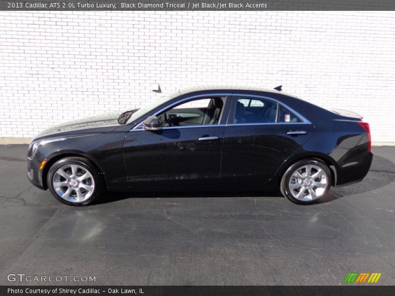Black Diamond Tricoat / Jet Black/Jet Black Accents 2013 Cadillac ATS 2.0L Turbo Luxury
