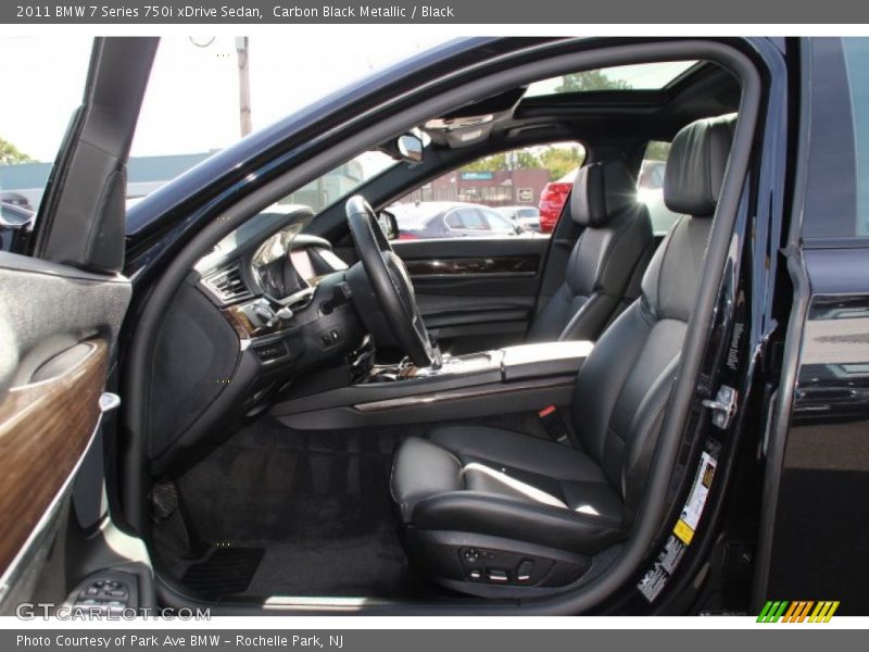 Carbon Black Metallic / Black 2011 BMW 7 Series 750i xDrive Sedan