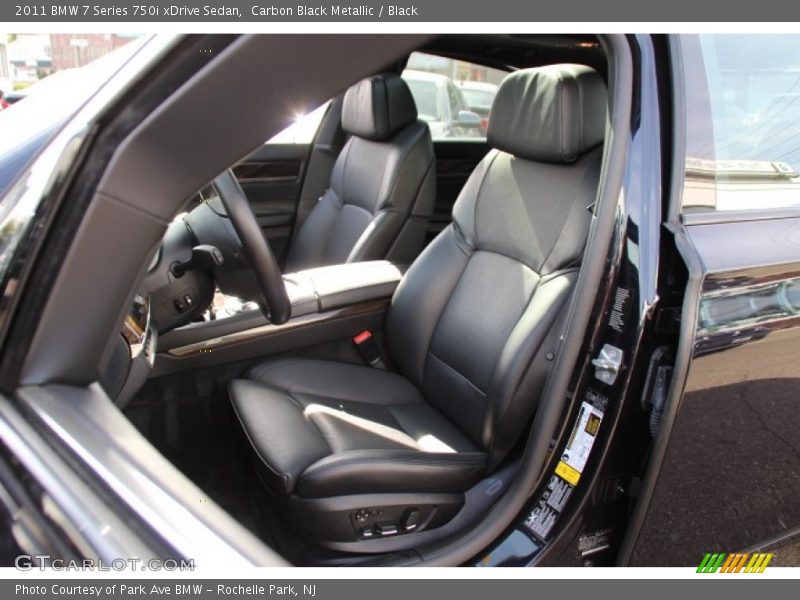 Carbon Black Metallic / Black 2011 BMW 7 Series 750i xDrive Sedan