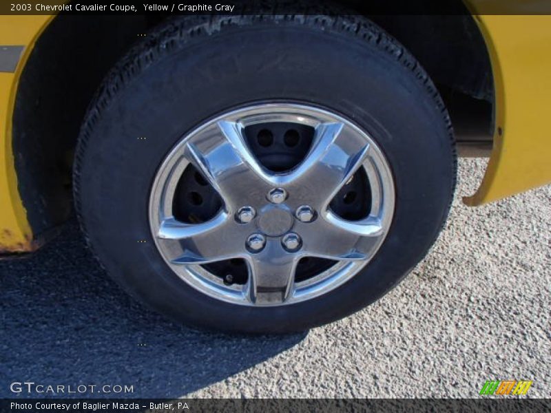 Yellow / Graphite Gray 2003 Chevrolet Cavalier Coupe