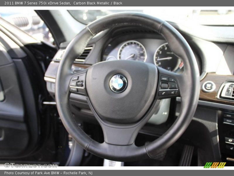 Carbon Black Metallic / Black 2011 BMW 7 Series 750i xDrive Sedan