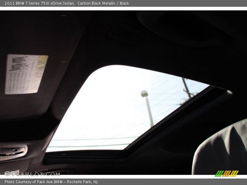 Carbon Black Metallic / Black 2011 BMW 7 Series 750i xDrive Sedan