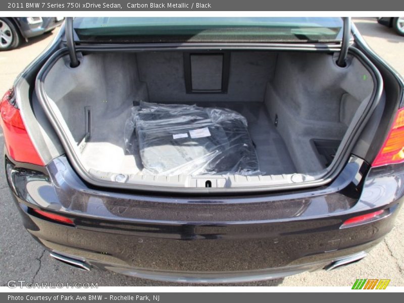 Carbon Black Metallic / Black 2011 BMW 7 Series 750i xDrive Sedan