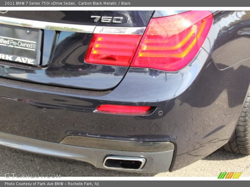 Carbon Black Metallic / Black 2011 BMW 7 Series 750i xDrive Sedan