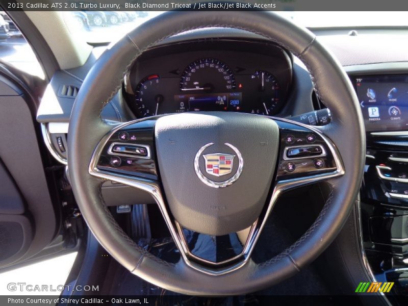 Black Diamond Tricoat / Jet Black/Jet Black Accents 2013 Cadillac ATS 2.0L Turbo Luxury