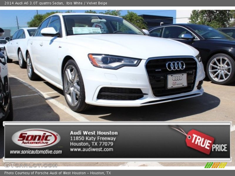 Ibis White / Velvet Beige 2014 Audi A6 3.0T quattro Sedan