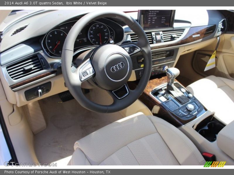 Ibis White / Velvet Beige 2014 Audi A6 3.0T quattro Sedan