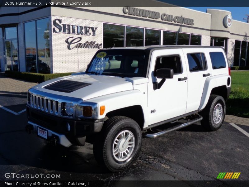 Birch White / Ebony Black 2008 Hummer H3 X