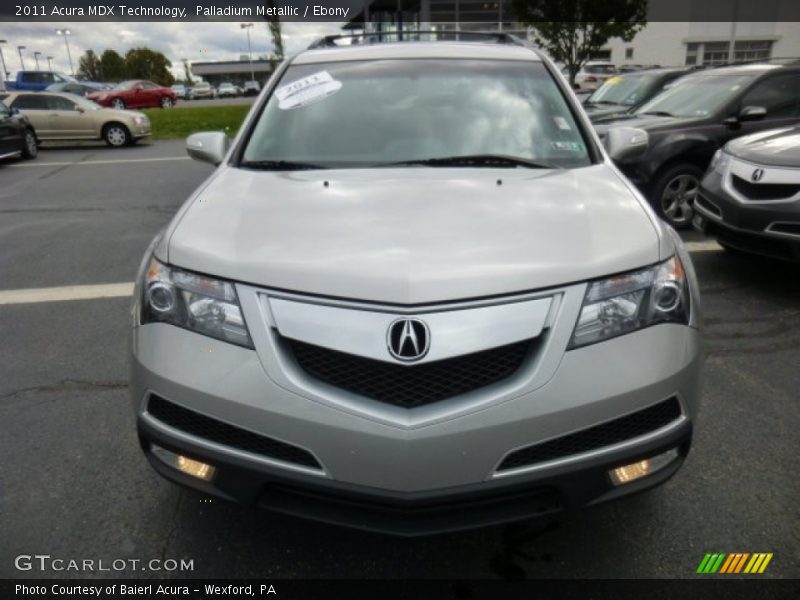 Palladium Metallic / Ebony 2011 Acura MDX Technology