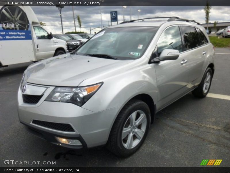 Palladium Metallic / Ebony 2011 Acura MDX Technology