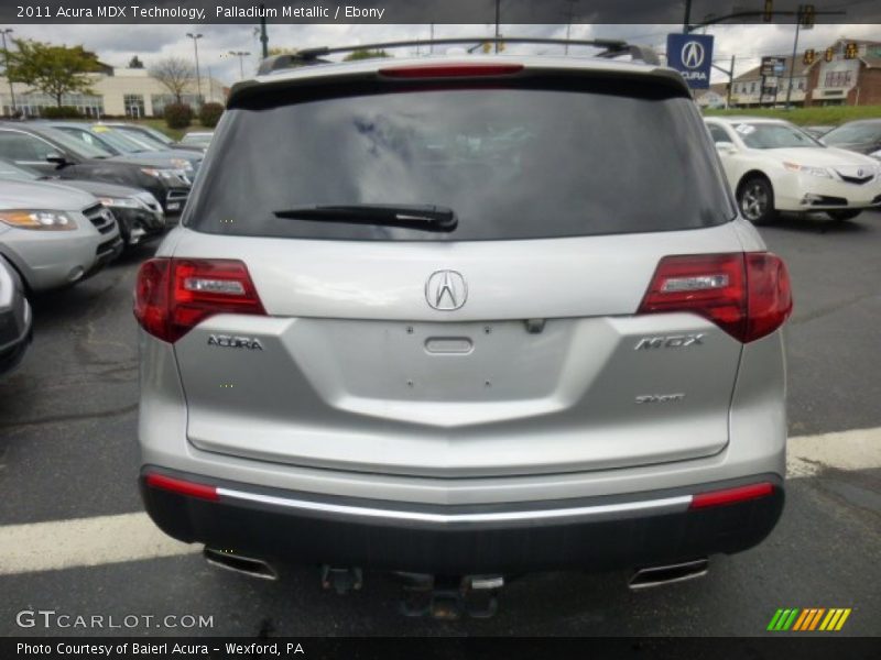 Palladium Metallic / Ebony 2011 Acura MDX Technology