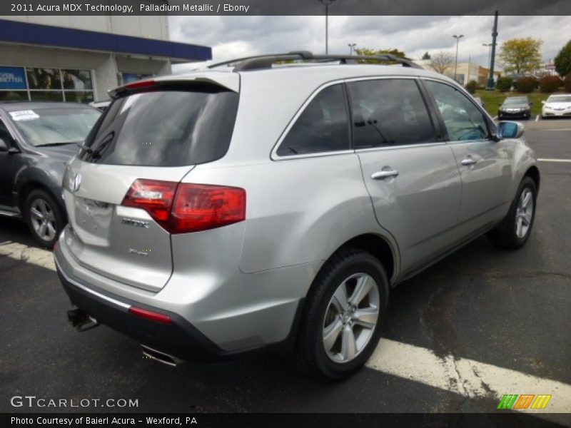 Palladium Metallic / Ebony 2011 Acura MDX Technology