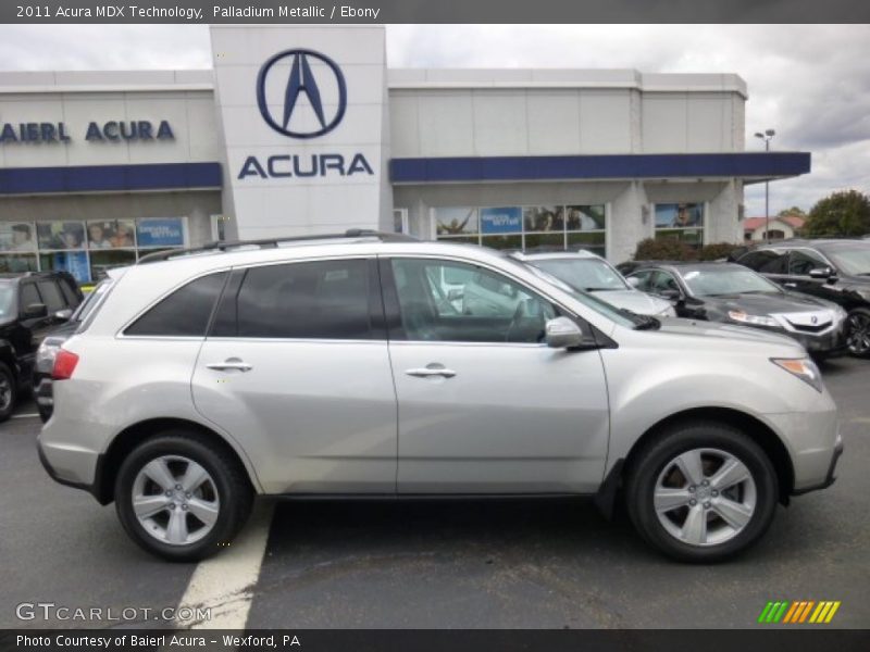Palladium Metallic / Ebony 2011 Acura MDX Technology