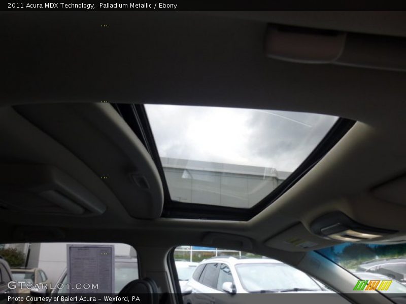 Palladium Metallic / Ebony 2011 Acura MDX Technology