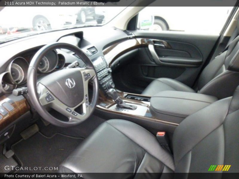Palladium Metallic / Ebony 2011 Acura MDX Technology