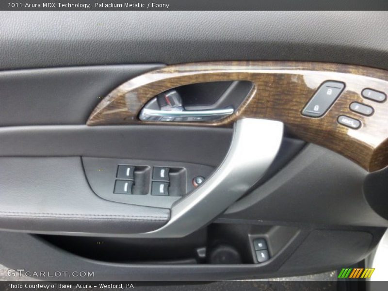 Palladium Metallic / Ebony 2011 Acura MDX Technology