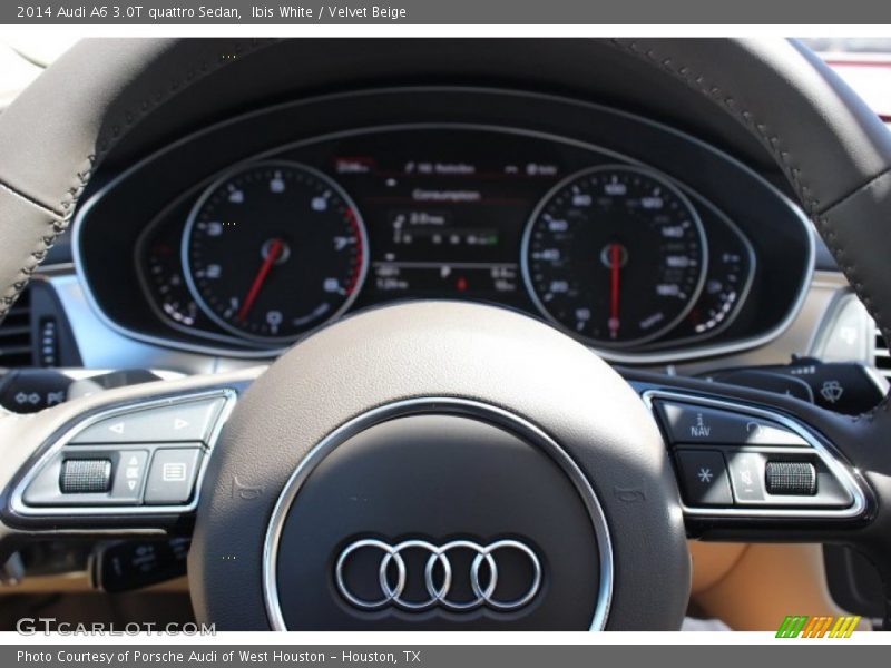 Ibis White / Velvet Beige 2014 Audi A6 3.0T quattro Sedan