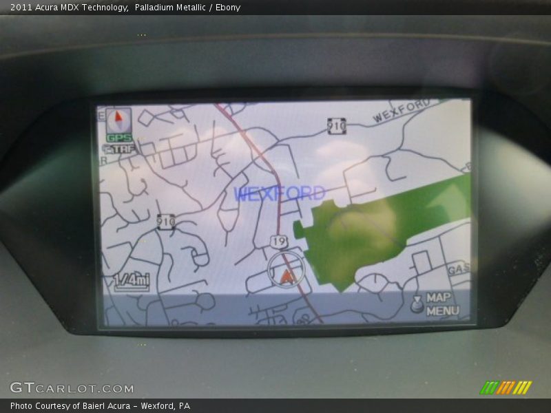 Palladium Metallic / Ebony 2011 Acura MDX Technology