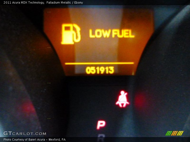 Palladium Metallic / Ebony 2011 Acura MDX Technology