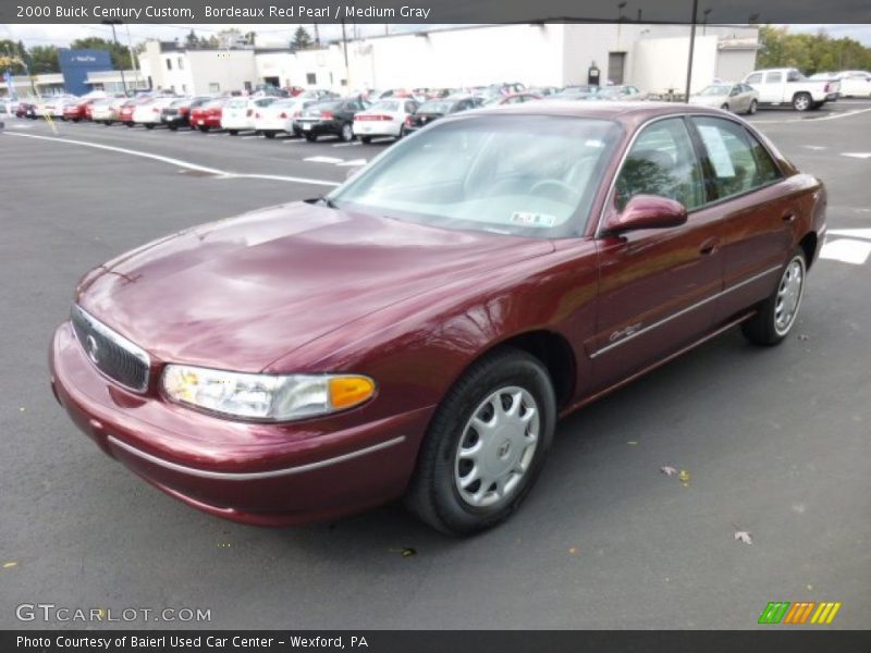 Bordeaux Red Pearl / Medium Gray 2000 Buick Century Custom